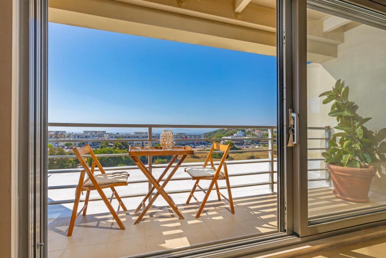 Апартаменты Sunny Penthouse,Modern Amenities+Aegean View Родос Экстерьер фото